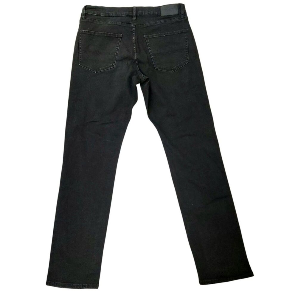Lucky Brand 410 Athletic Straight Jeans Mens 36x33 Black Fit Stretch Denim - Picture 6 of 12